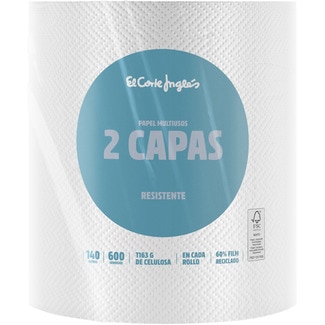 papel de cocina multiusos Resistente 2 capas envase 1 rollo - El Corte Ingles