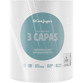 papel de cocina multiusos Resistente 3 capas envase 1 rollo - El Corte Ingles
