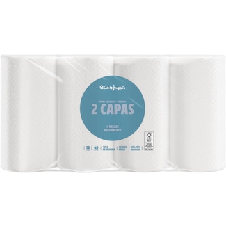 papel de cocina 2 capas envase 4 rollos - El Corte Ingles
