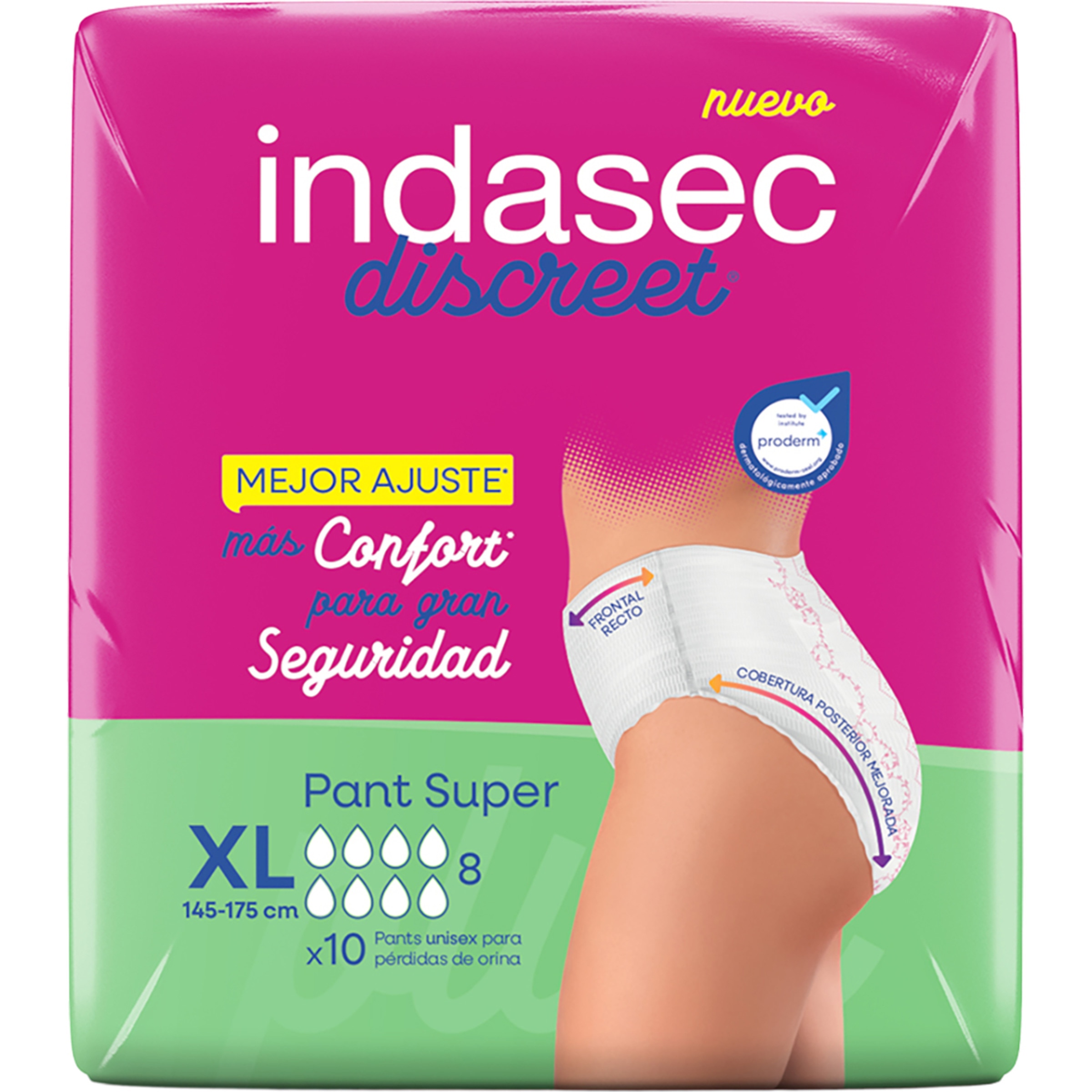 Discreet Pant braguita de incontinencia Súper talla XL bolsa 10 unidades