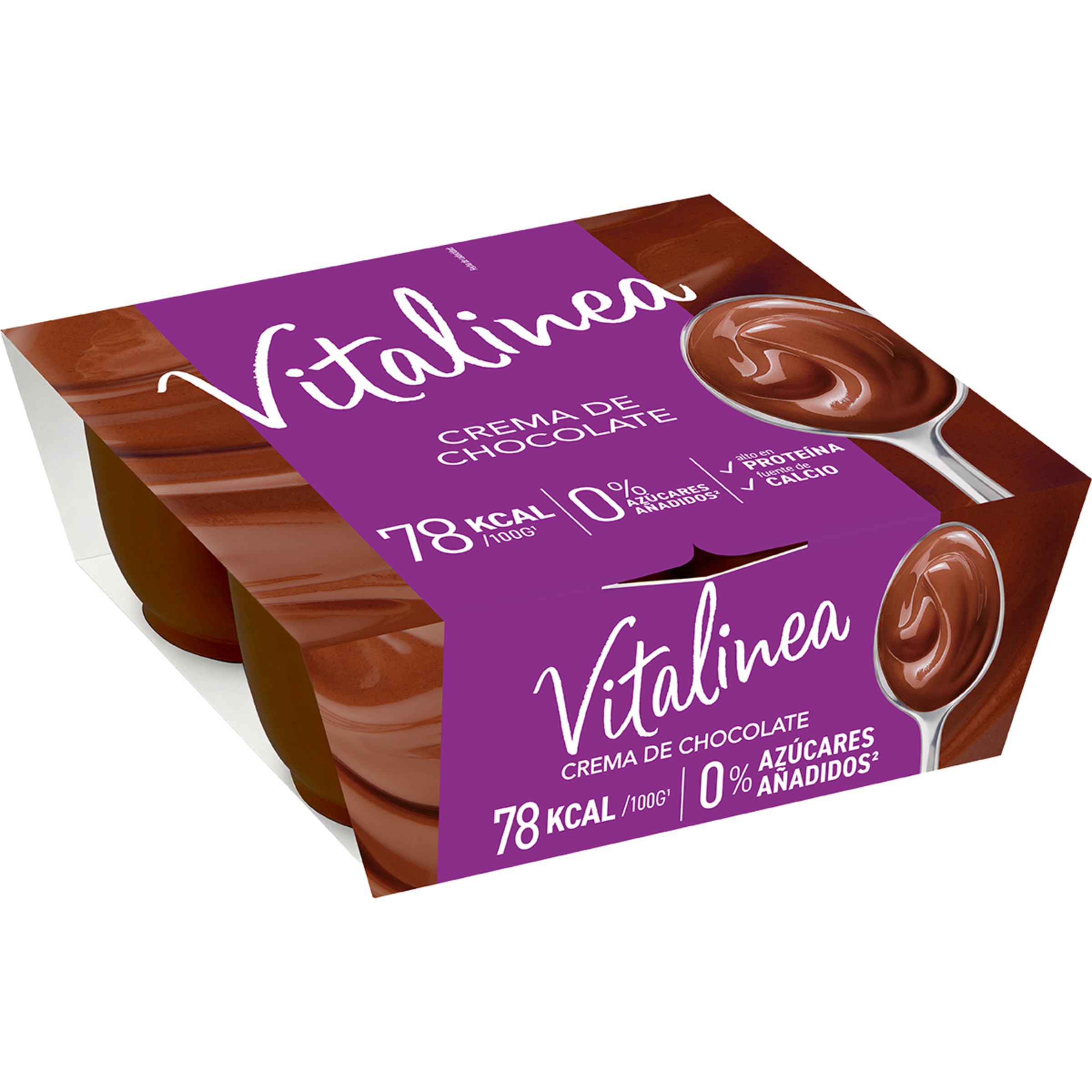 crema de chocolate 0% azúcares añadidos pack 4 unidades 120 g sin  gluten