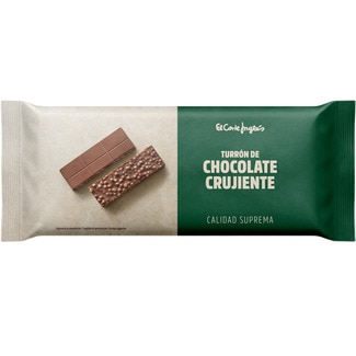 turrón de chocolate crujiente Calidad Suprema tableta 250 g - El Corte Ingles