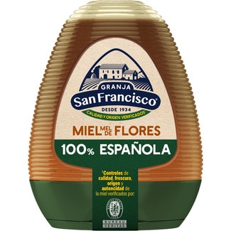 miel de flores 100% española bote 350 g - Granja San Francisco