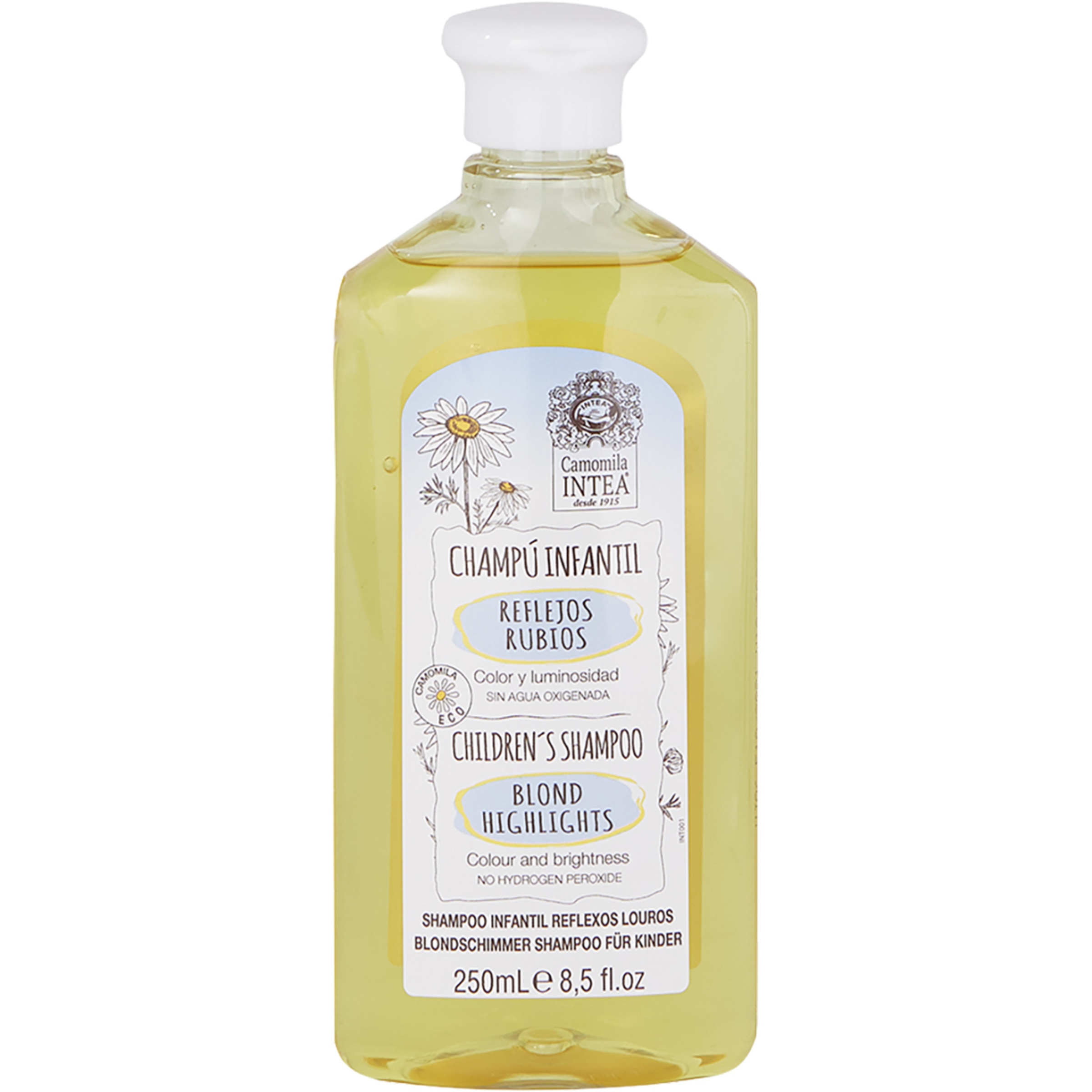champú infantil reflejos rubios con extracto de camomila frasco 250 ml