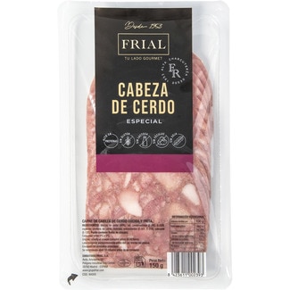 cabeza de cerdo especial en lonchas sin gluten sin lactosa envase 150 g - Frial