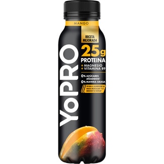 proteínas líquido sabor mango desnatado 0,0% m.g. 0% azúcares añadidos botella 300 g sin gluten sin lactosa - Danone Yopro