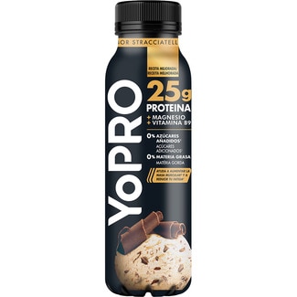 proteínas líquido stracciatella desnatado 0% m.g. 0% azúcares añadidos botella 300 g sin gluten sin lactosa - Danone Yopro
