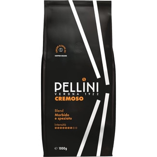 cafés en grano tostados Espresso Bar nº 9 Cremoso paquete 1 kg - Pellini
