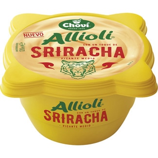 salsa fresca alioli con un toque de siracha picante medio tarrina 120 ml - Chovi