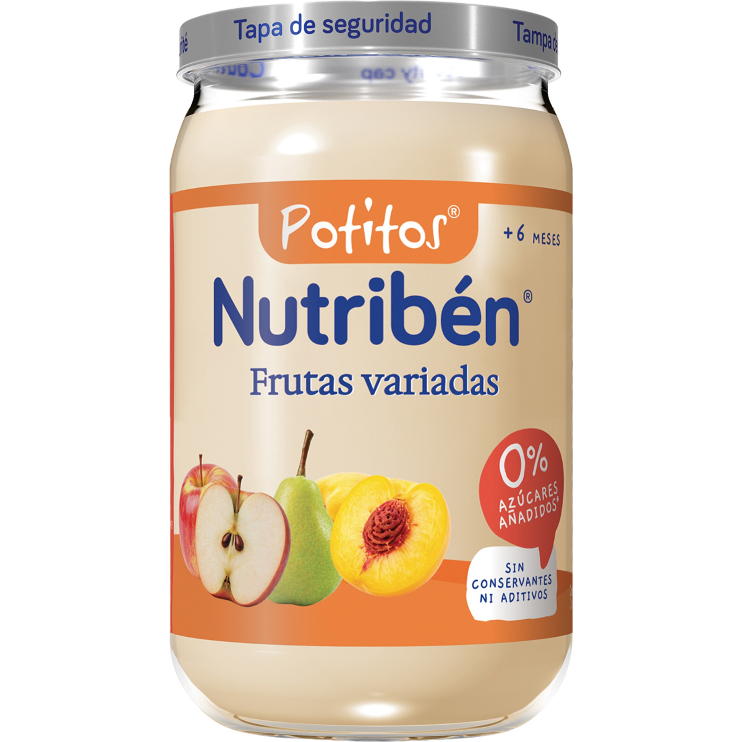 Potitos tarrito de frutas variadas desde 6 meses tarro 235 g sin gluten