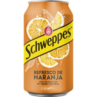 refresco de naranja original con gas lata 33 cl - Schweppes