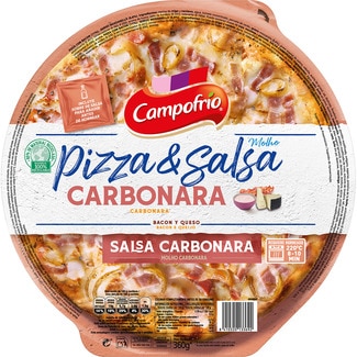 pizza carbonara bacon y queso con salsa carbonara envase 360 g - Campofrio
