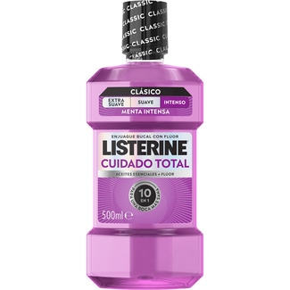 enjuague bucal Cuidado Total menta frasco 500 ml - Listerine