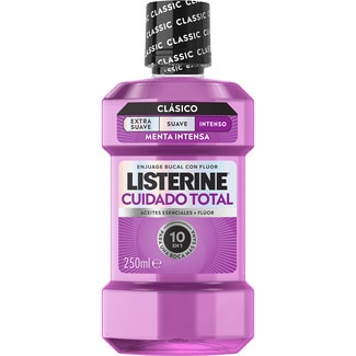 enjuague bucal Cuidado Total menta frasco 250 ml - Listerine