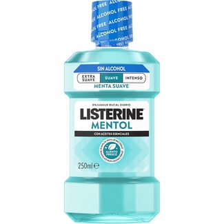 enjuague bucal  menta suave zero alcohol frasco 250 ml - Listerine