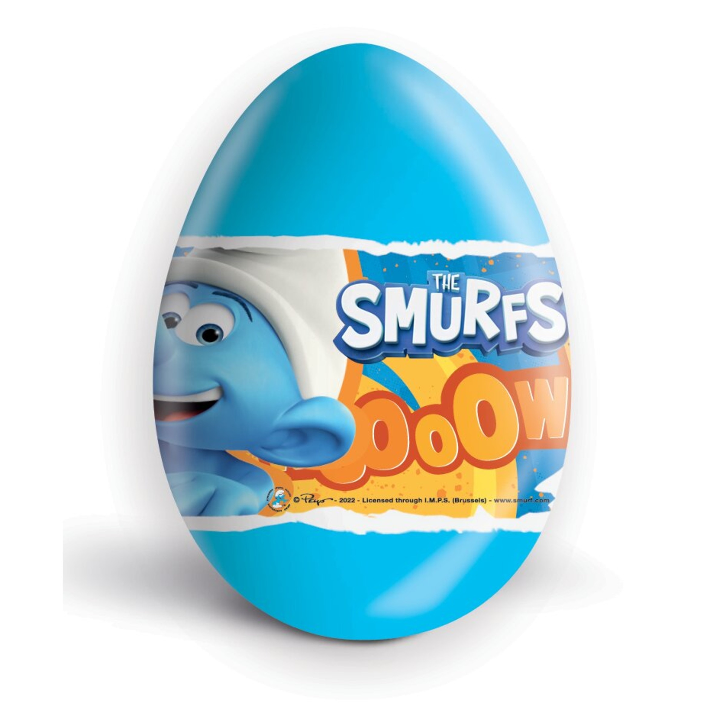 Ovo de Chocolate de Leite Smurfs 1 unidade embalagem 20 g