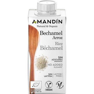 Bechamel Ecológico de Arroz embalagem 200 ml - Amandin