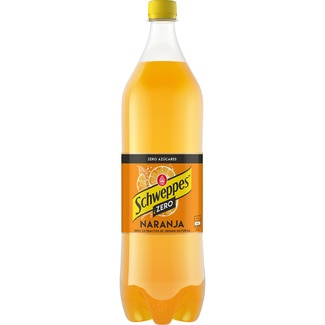 refresco de naranja con gas 100% aromas naturales botella 1,5 l - Schweppes Zero