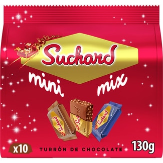 mini mix turrón de chocolate 10 unidades bolsa 130 g - Suchard