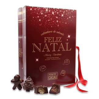 Calendário do Advento com Chocolates embalagem 265 g - Pedacos Cacau