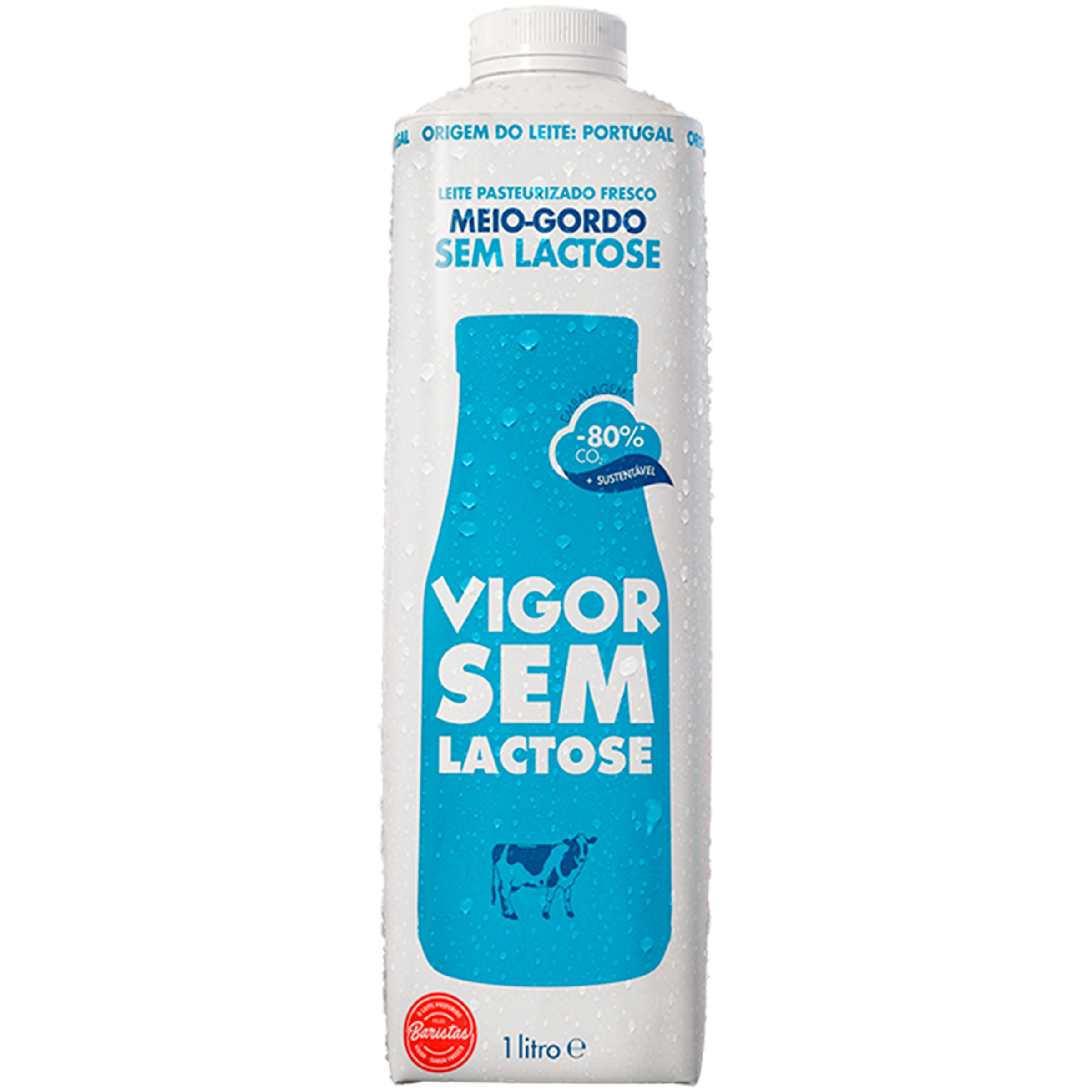 Leite Fresco Meio Gordo sem Lactose embalagem 1 L