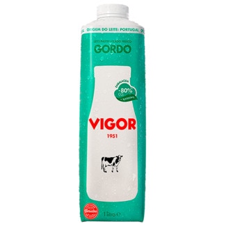 Leite Fresco Gordo embalagem 1 L - Vigor