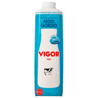 Leite Fresco Meio Gordo embalagem 1 L - Vigor