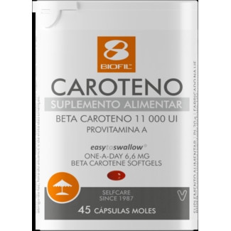 Betacaroteno embalagem 45 unidades - Biofil