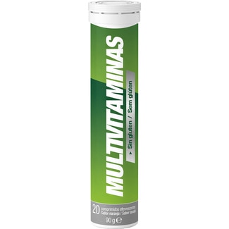 multivitaminas sin gluten envase 90 g 20 comprimidos efervescentes sabor naranja - Zdrovit