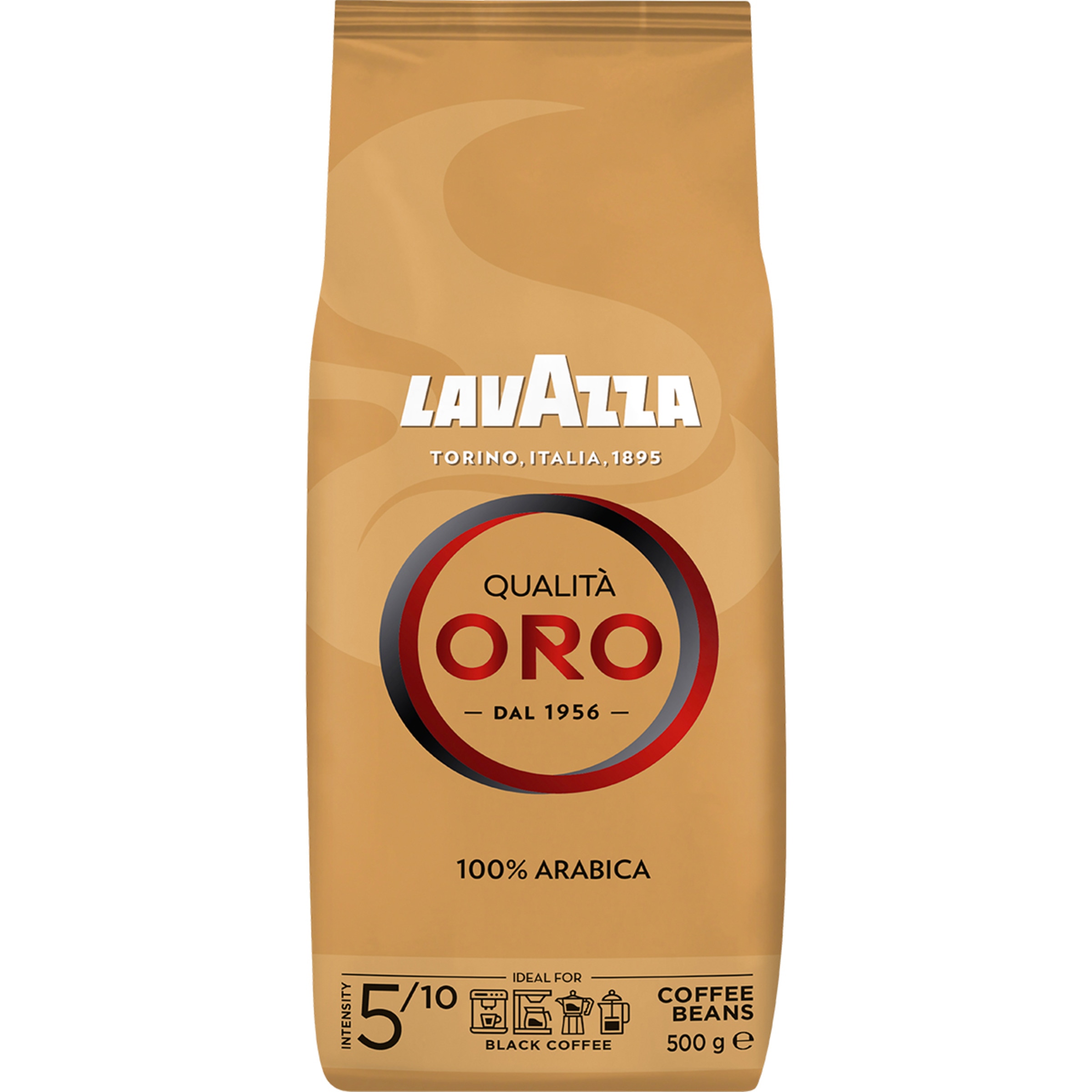 café en grano 100% arábica intensidad 5/10 Qualitá Oro paquete 500 g