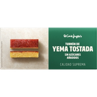 turrón de yema tostada sin azúcares añadidos Calidad Suprema estuche 200 g - El Corte Ingles