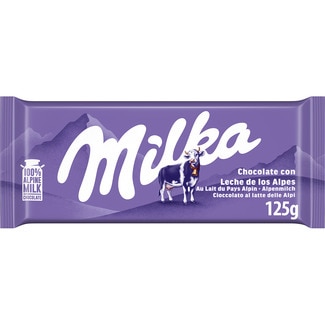 chocolate con leche tableta 125 g - Milka