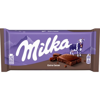 chocolate con leche 45% Extra cacao tableta 90 g - Milka