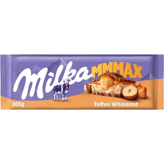 MMMAX chocolate con leche, caramelo y avellanas enteras tableta 300 g - Milka