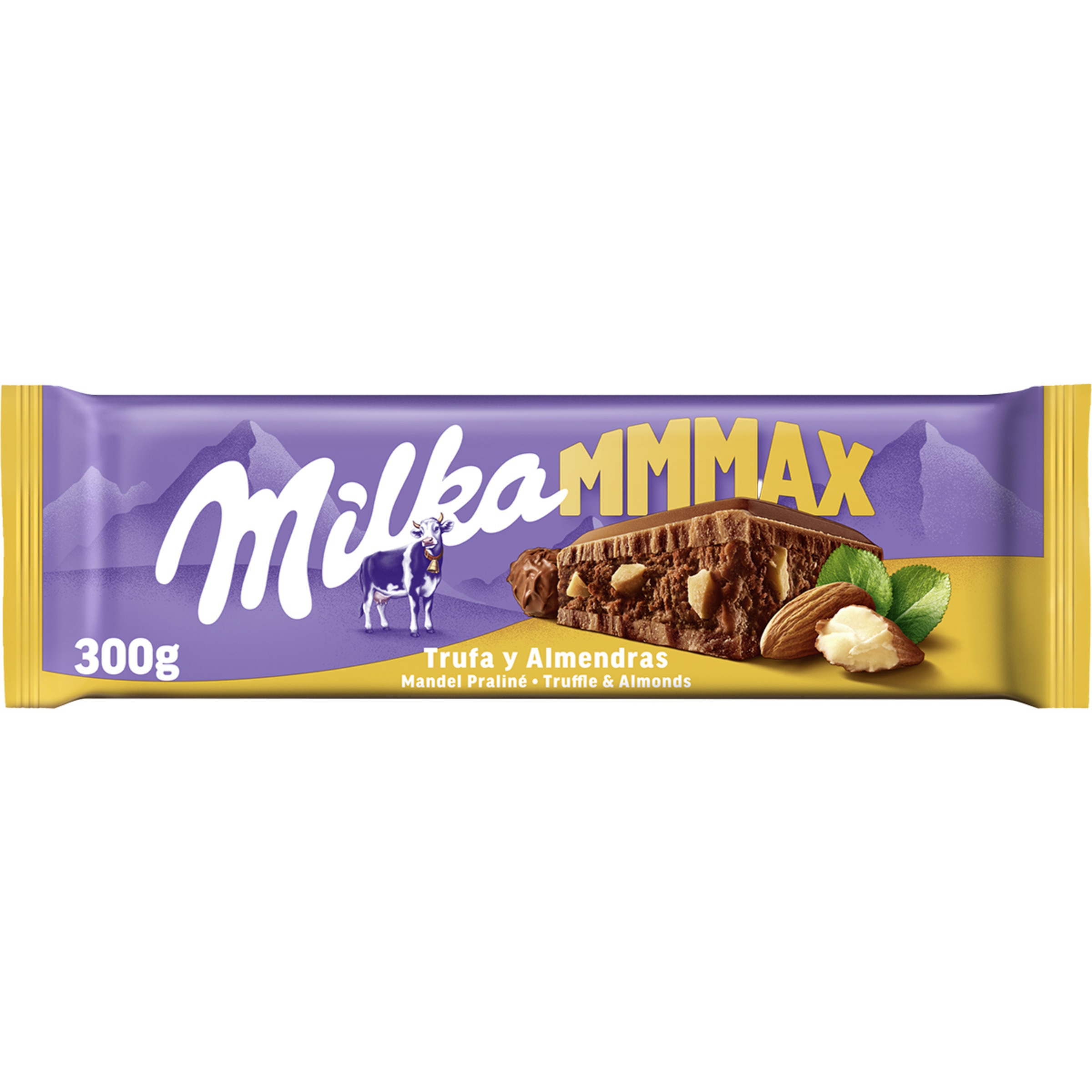 MMMAX chocolate con leche relleno de trufa y almendras tableta 300 g
