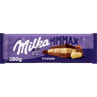 MMMAX Triolade chocolate con 3 chocolates tableta 280 g - Milka