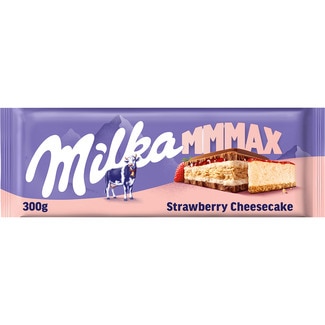 MMMAX Cheesecake chocolate con leche relleno con tarta de queso tableta 300 g - Milka