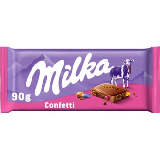 Chocolate de Leite Confetti embalagem 100 g - Milka