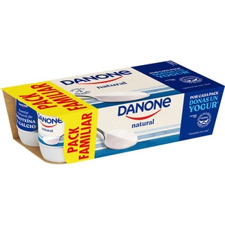 yogur natural pack 8 unidades 120 g pack familiar - Danone