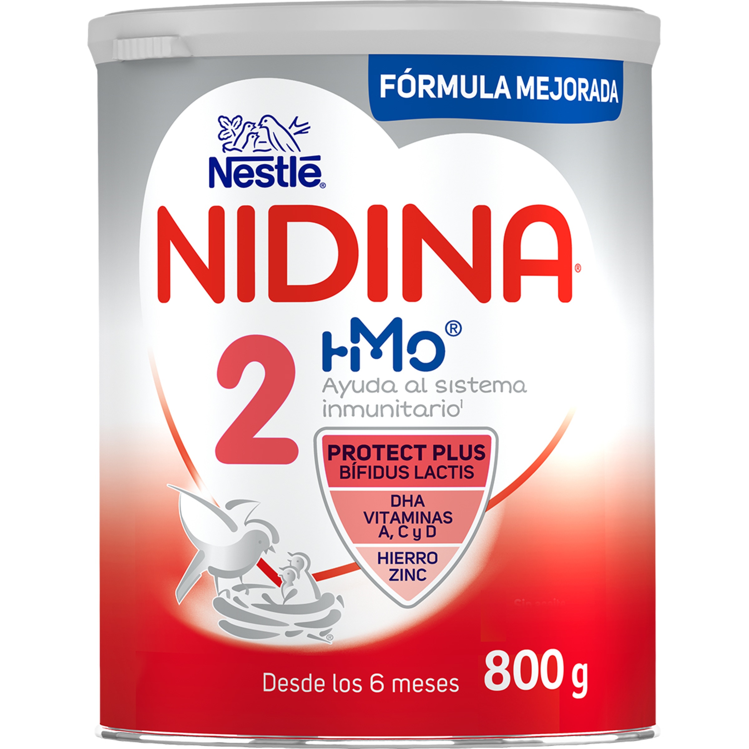 2 leche infantil de continuación sin aceite de palma desde 6 meses lata 800 g