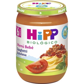spaghetti boloñesa ecológico desde 6 meses tarro 190 g - Hipp Biologico