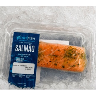 Tranches de Salmão Com Ervas embalagem 300 g - Omnifish