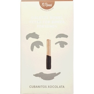 Bolachas Wafer Cubanitos de Chocolate embalagem 115 g - El Rosal