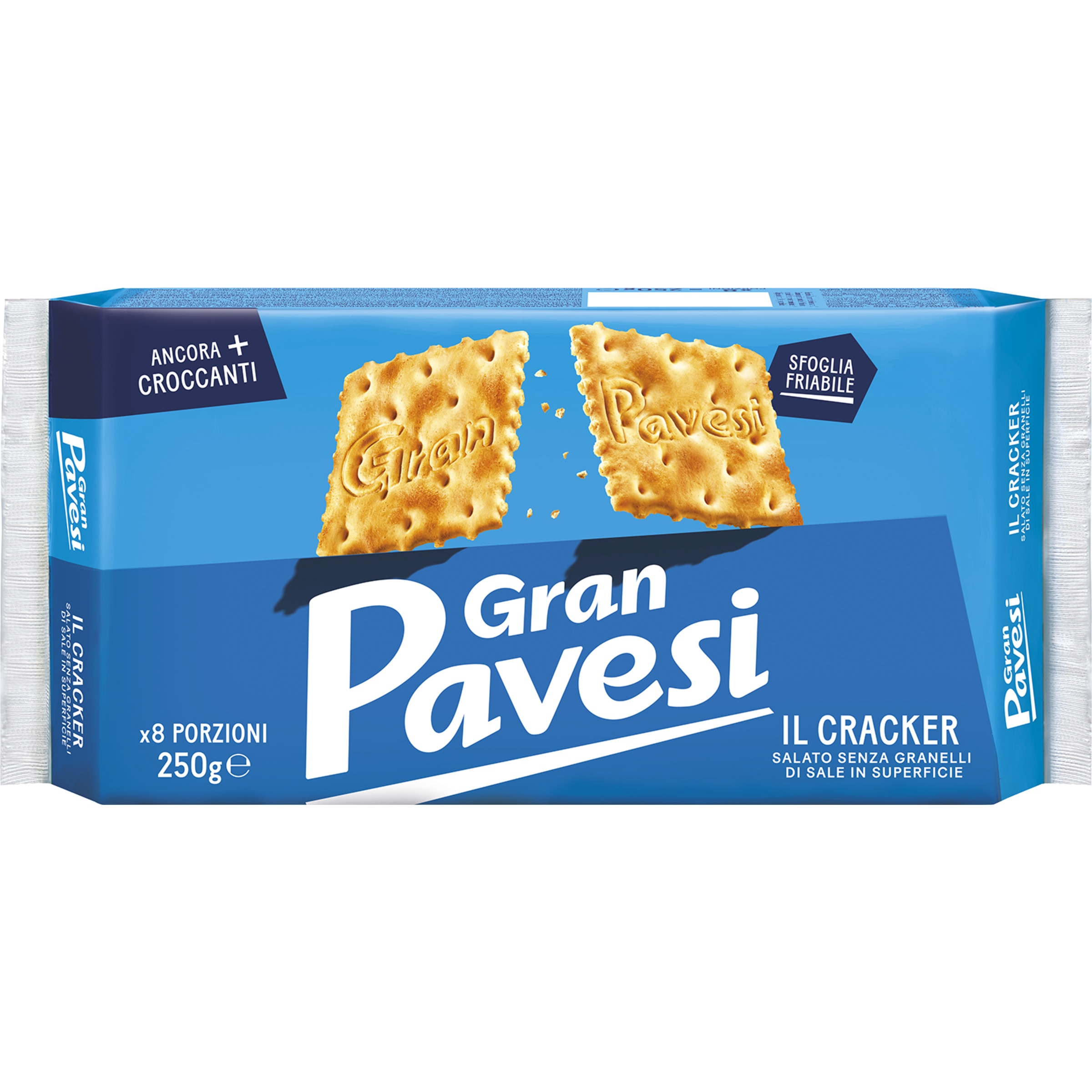 Bolachas Crackers sem Sal embalagem 250 g