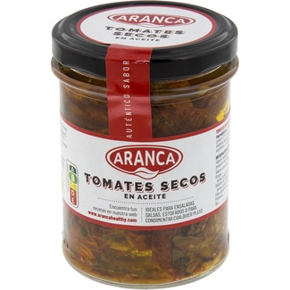 tomates secos en aceite frasco 190 g - Aranca
