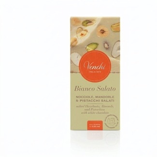 Chocolate Branco Avelã, Amêndoa e Pistacho tablete 100 g - Venchi