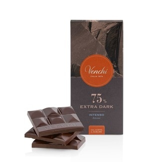 Chocolate Preto 75% Intenso tablete 78 g - Venchi