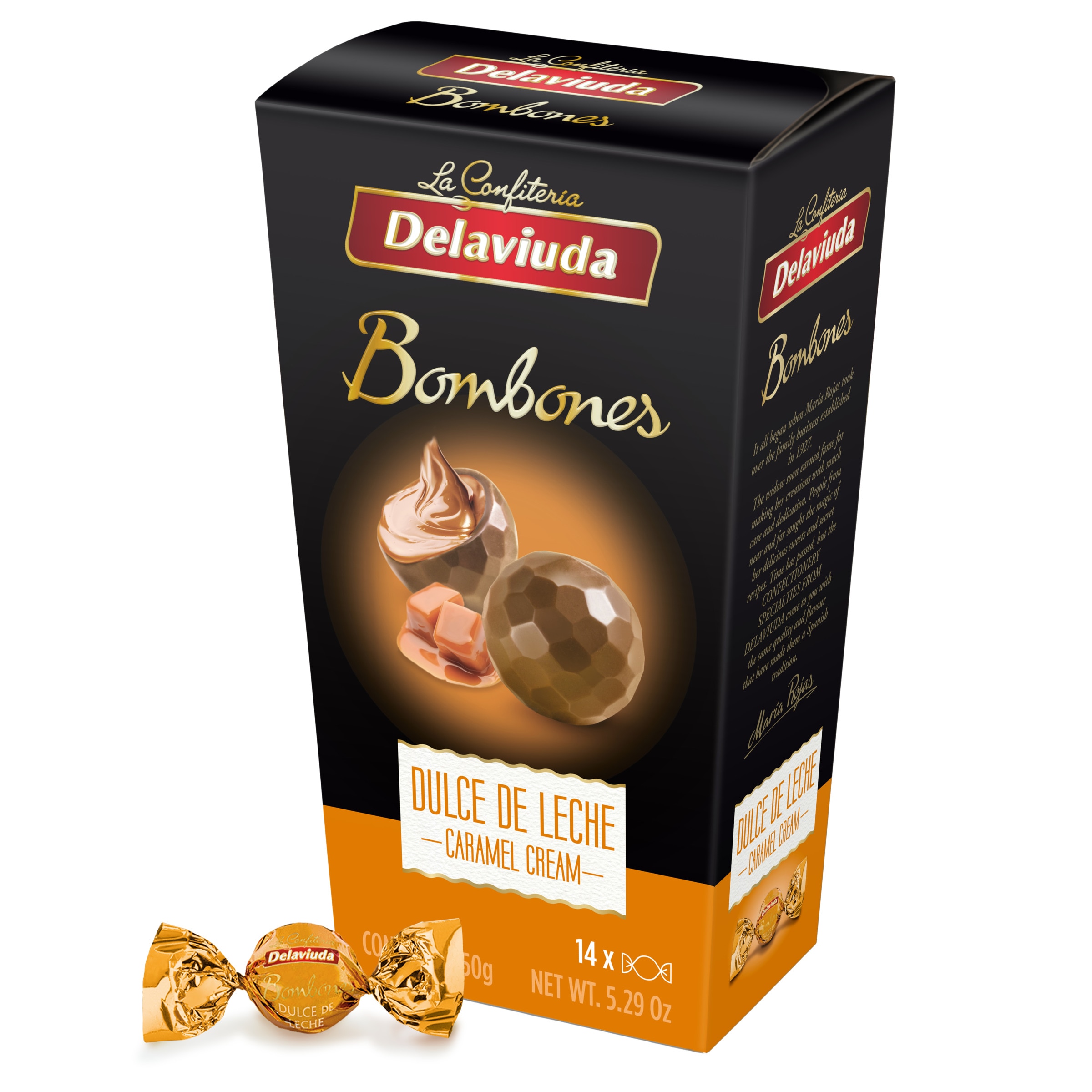 Bombons de Chocolate com Recheio de Doce de Leite embalagem 150 g