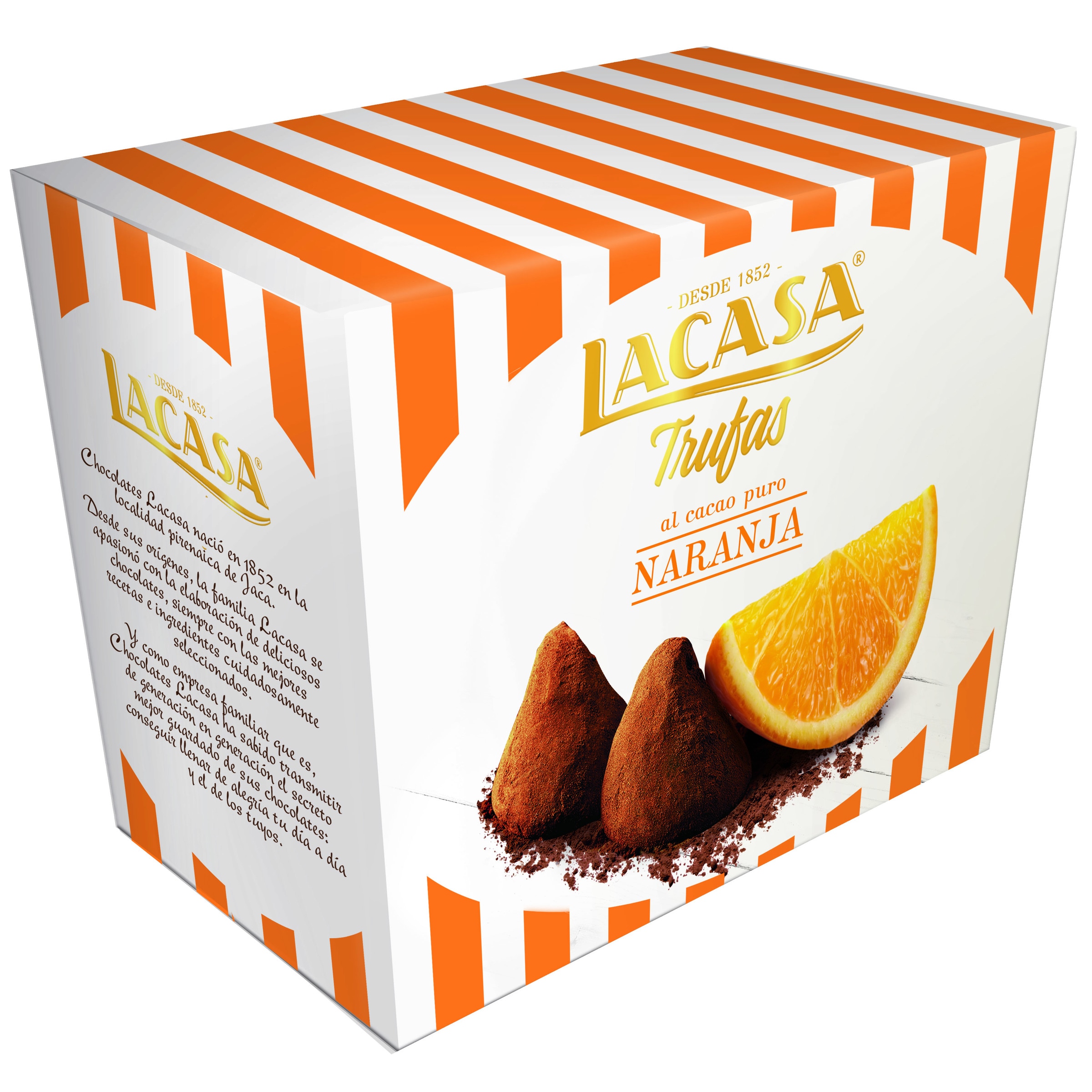Trufas de Chocolate com Laranja embalagem 200 g