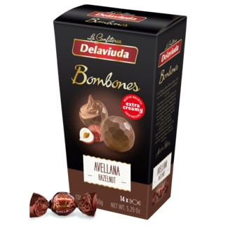 Bombons de Chocolate com Avelã embalagem 150 g - Delaviuda